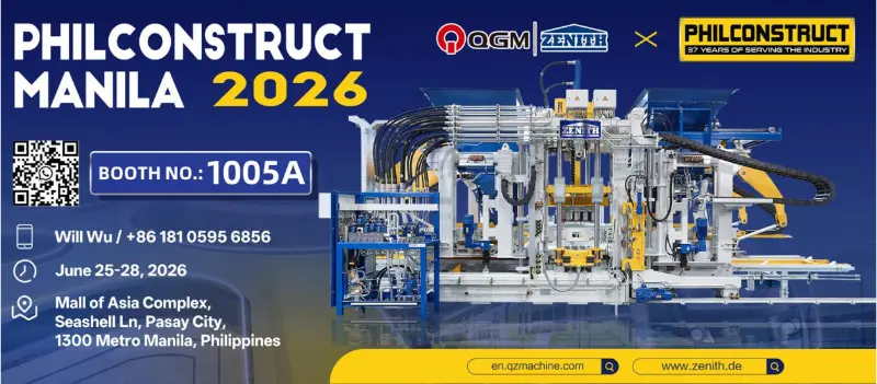 Quangong Machinery Co., Ltd. will soon be exhibiting at the Philippines Construction Exhibition to explore new opportunities in the Southeast Asian building materials market.